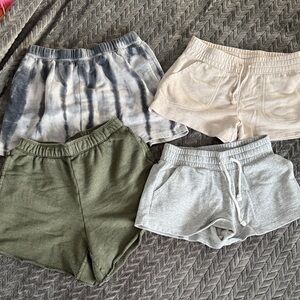 Lot of Four Junior Lounge Shorts XS